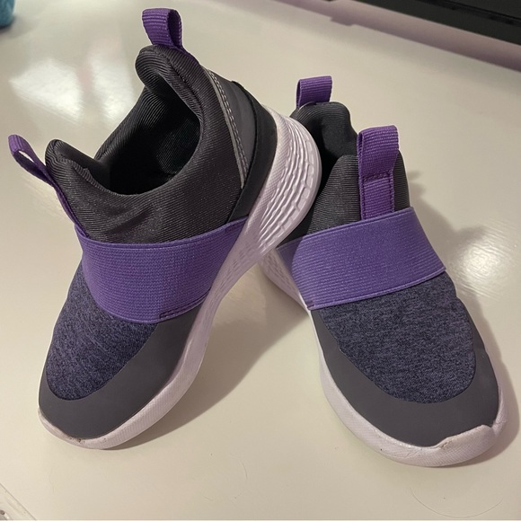Cat & Jack Purple & Gray Toddler size 8 sneakers - Picture 1 of 5